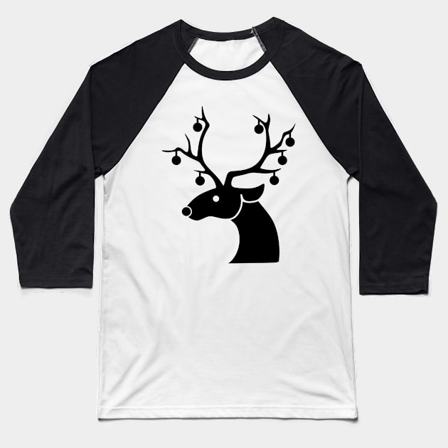 reindeer Baseball T-Shirt by scdesigns